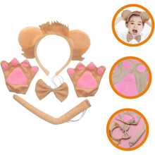 Lion Ears Headband Lion Ears and Tail Lovely Headdress for Festival Party Female Hair Accessori