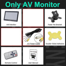 (Only AV Monitor) GreenYi 1920*1080 High Definition AHD Truck Starlight Night Vision Backup Camera 7 inch Vehicle Reverse Monitor For Bus Car