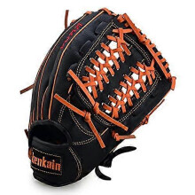 Baseball Gloves Leather Right-Handed 11.5-Inch Model 552 for Men And Kids Black Practice Batting Gear