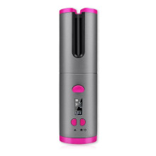 Cordless Automatic Hair Curler with LED Display, Fast Heatup Ceramic Rotating Curling Iron