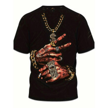 (6XL) The 2025 summer new men's T-shirt features hip-hop style printed casual daily urban street fashion
