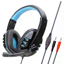Gaming Headset-Soyto SY733MV,PC Compatible,Black Blue