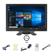 (101-UK) BINWEI 10.1 Inch Hdmi Car Monitor for Computer mini TV Monitor for PC with VGA Backup Camera Display Screen Home Security System
