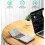 Ultra-Thin Foldable Wireless Keyboard, Honor X30i Compatible, Portable Bluetooth Keyboard with Touchpad Mouse 2