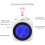 Digital Ceiling Projector Clock Backlight Battery Operated(White) 2