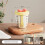Double Wall Salad Cup Portable Leak Proof Oat Container with Fork Handle Drain Fruit Cup Cute Breakfast Cup 5