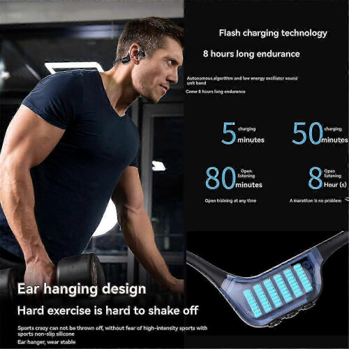 bone conduction hearing aid earphone with bluetooth 5.2 1