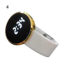 (4) Fashionable Unisex Digital Touch Screen LED Watch with Alloy Band