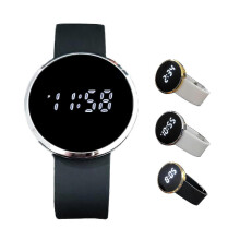 (3) Fashionable Unisex Digital Touch Screen LED Watch with Alloy Band