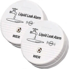 Water Leak Alarm - 100dB Battery Operated Leak Detector for Home Use (2 Pack)