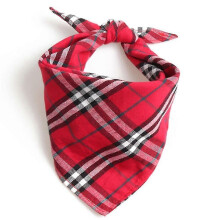 (S, Red) Dog Tie And Bandana Set