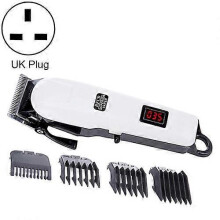 (UK Plug) Precise Steel Cutting Head Liquid Crystal Charging Wireless Electric Hair Clipper
