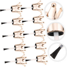 10pcs Nail Polish Bottle Caps Brush Gel Nail Polish Replacement Caps