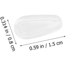 10 Pairs Silicone Anti-slip Nose Pads for Eyeglasses Soft Non-skid Nose Cushions