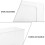 2pcs Acrylic Bookends Book Holder for Shelves Multi-Function File Organizer Magazine Files Desktop 5