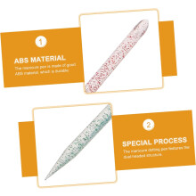 200pcs Dual-head Manicure Dotting Tool Nail Cleaning Rod Nail Art Accessories