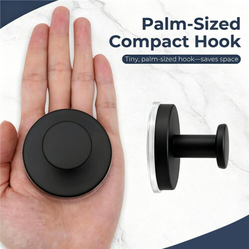 Large Suction Cup Hooks Reusable Shower Hooks No-Drill Removable Towel Hooks for Bathroom 2