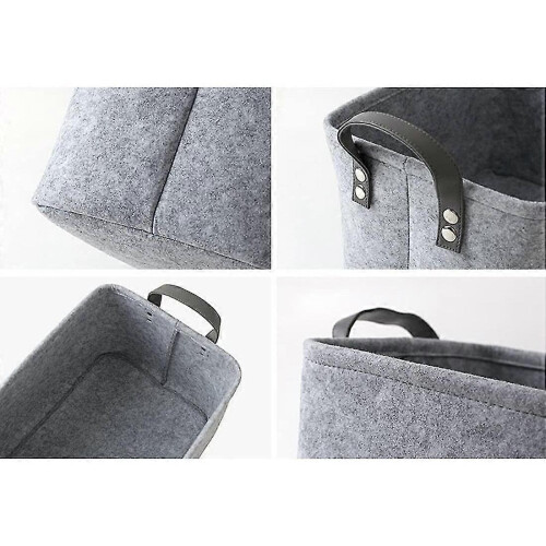 Felt Storage Bag Laundry Basket Storage Basket Felt Basket with Handle 1