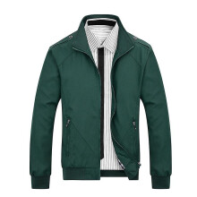 (XL, Army Green) Spring Autumn Casual Solid Fashion Slim Bomber Jacket Men Overcoat Ne