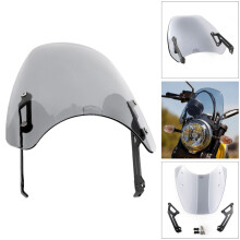 Motorcycle Windscreen Windshield Screen Protection for Scrambler 2015-2018 Gray