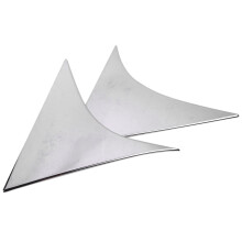 For Cx-5 Cx5 2012 2013 2014 2015 2016 Chrome Rear Window Spoiler Side Wing Triple-cornered Cover Trim Molding Garnish Decoration