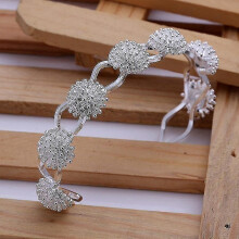 New product promotion temperament charm bracelet fashion fireworks circular opening fashion Silver color jewelry B141