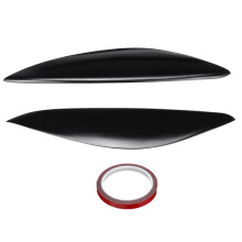 2Pcs Car Headlight Eyebrow Cover Trim Fiberglass Light Lamp Eyelid Sticker for / Signum Vectra C Facelift 2006-2016