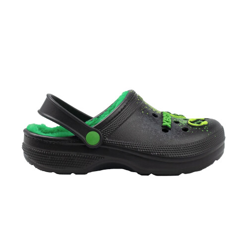 Xbox (4 UK, Black) Xbox Boys Logo Fur Lined Clogs 2