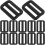 20pcs Plastic Bag Adjustment Buckle Slide Fasteners Strap Adjuster Slider Hardware 1