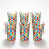 Set of 6 Hand-Painted Colored Crystal Glasses 3