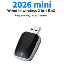 2026 2in1 Wireless CarPlay Android Auto Wireless Adapter Plug and Connect Universal for Wireless Adapter