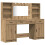 VidaXL vidaXL Dressing Table Set with Shelf 3 pcs Artisan Oak Engineered Wood 1