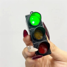 Refrigerator Sticker Traffic Light Pedestrian Light Magnetic Decoration Accessories Pedestrian Light