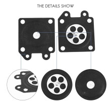 10Pcs Carburetor Parts Chainsaw Carburetor Membrane Pads for Zama Chainsaw Carburetor 2500/3800/4500/5200/5800