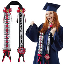 Graduation Money Lei Class of Ribbon Lei Gift Graduation Cash Gifts Pull Ideas for High School College Party Supplies