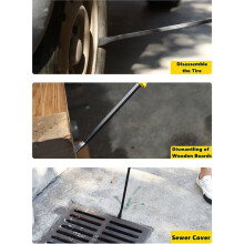 NIUXIANG Multi-Function Long Pry Bar Motorcycle Tire Strike Cap Nail Puller Heavy Duty Car Repair Hand Tools