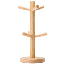 6 Hooks Mug Holder Tree,Wooden Cup Holder Mug Tree Holder Rack Tabletop Holder,Tea Coffee Cup Mug Hoooks Mug Cup Tree