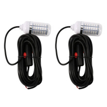 2PCS 12V LED Green Underwater Submersible Night Fishing Light Crappie Squid Boat Fishing Light