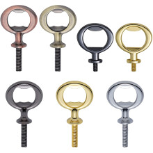 7 Pcs Metal Bottle Opener Blank Stainless Steel Flat Bottle Opener Inserts Kit Beer Opener Hardware for Wine Party