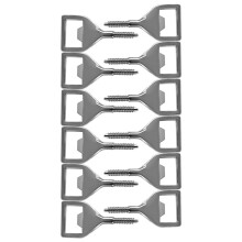 Metal Bottle Opener Blank Stainless Steel Flat Bottle Opener Inserts Kit Threaded Beer Opener Hardware for Party