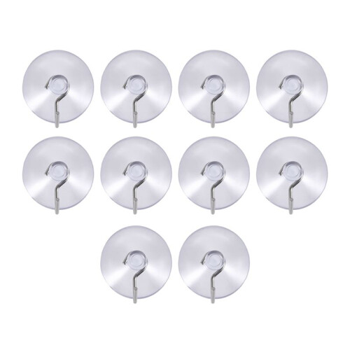 suction sucker window hooks clear wire hook 32MM ( pack of 10 )