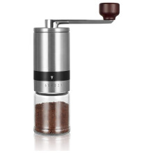 Manuell Kaffekvarn - Handkaffekvarn med Keramiska Grader 6 Justerbara InstäLlningar - BäRbar Handvev (Rak)