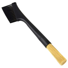 Double Coffee Brush Espresso Coffee Grinder Machine Clean Brush Matcha Keyboard Dusting Tool Coffee Powder Brush