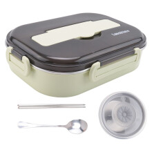 1,5L Bento-LåDor för Student, VäRmeisolering Bento Lunchbox-Serviser, LunchbehåLlare för Barn Lunchbox, 3