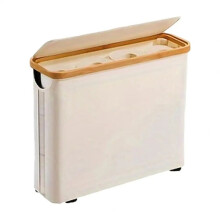 Toilet Paper Storage Basket with Lid Large Capacity Breathable Collapsibles Design Toilet Paper Holder Dispenser