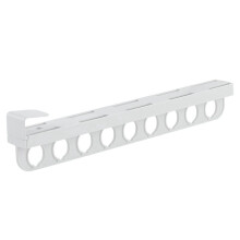 Pants Hanger Space Saving Hangers for Clothes Hangers Pants Rack Scarf Hanger Closet Space Saving Scarf Organizer White