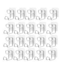 Stainless Steel Wash Basin Hook Kitchen Bathroom No Trace Strong Paste Holder Multifunctional Punch-Free Iron Storage
