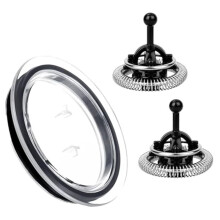 2Pcs Milk Frother Replacement Whisks and 1 Lid, Whisks for Aeroccino 3/4/Xl and Lid for Aeroccino 3
