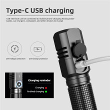 10000 Lumens LED Flashlight XHP50 USB Rechargeable Built-in Battery 3 Light Modes Portable Torch Lamp Long-1200mah