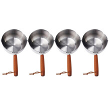 Cooking Pot Chocolate Melting Pot with Pouring Spout Stainless Steel Pot Cooking Butter Melting Pot